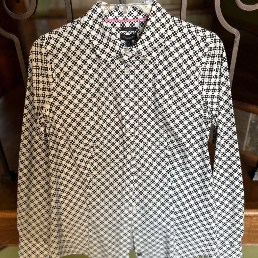 Talbot's  long sleeve blouse, size 2
